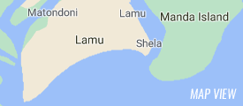 Map of Mombasa Beach